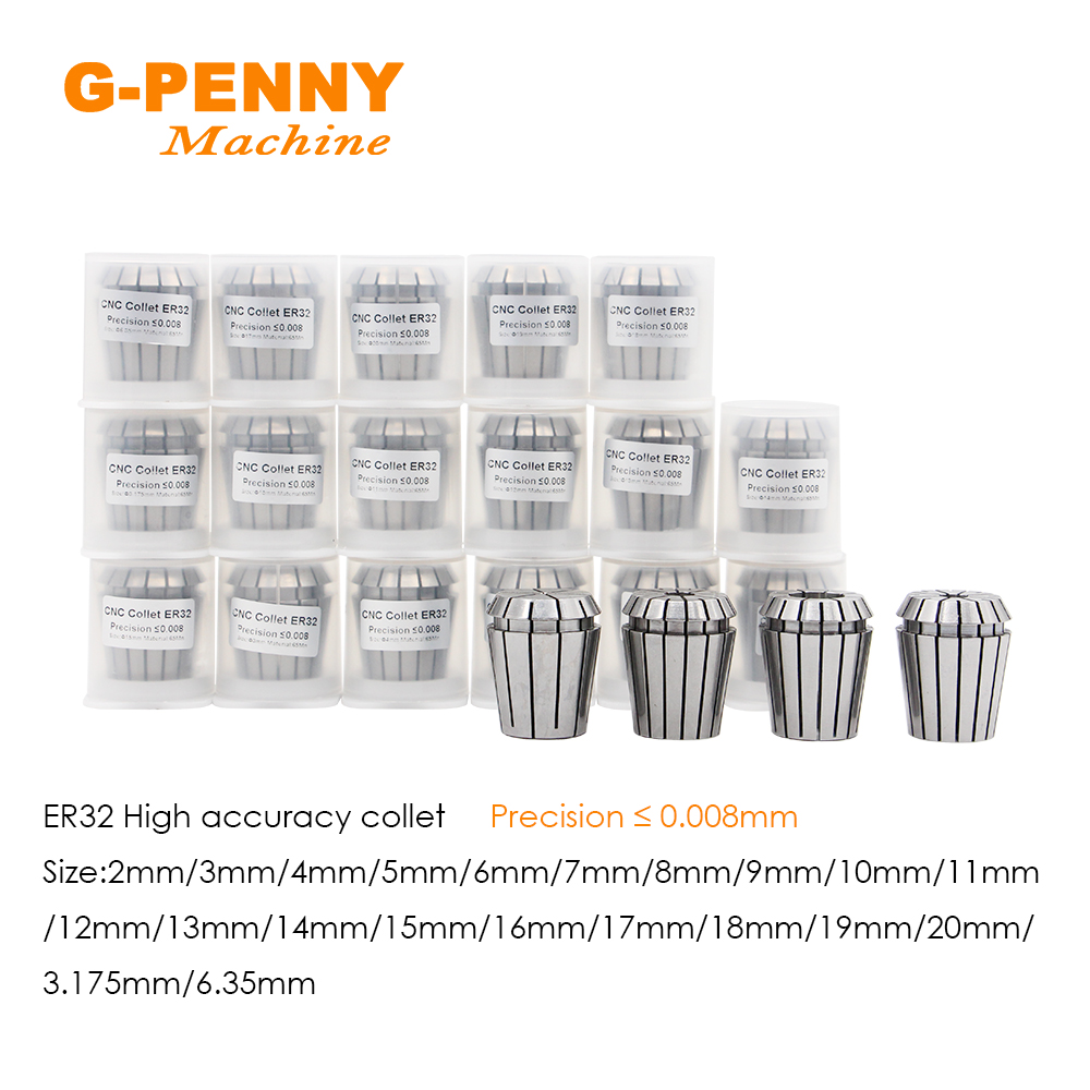G-Penny ER32 collet chuck set  - đánh giá và giá Cnc Spindle Motor