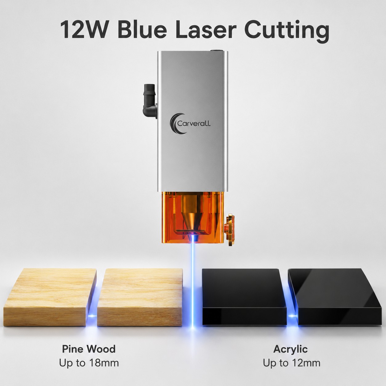 K15 PRO 12W Laser Engraver Cut - đánh giá và giá Industrial Laser Engraver