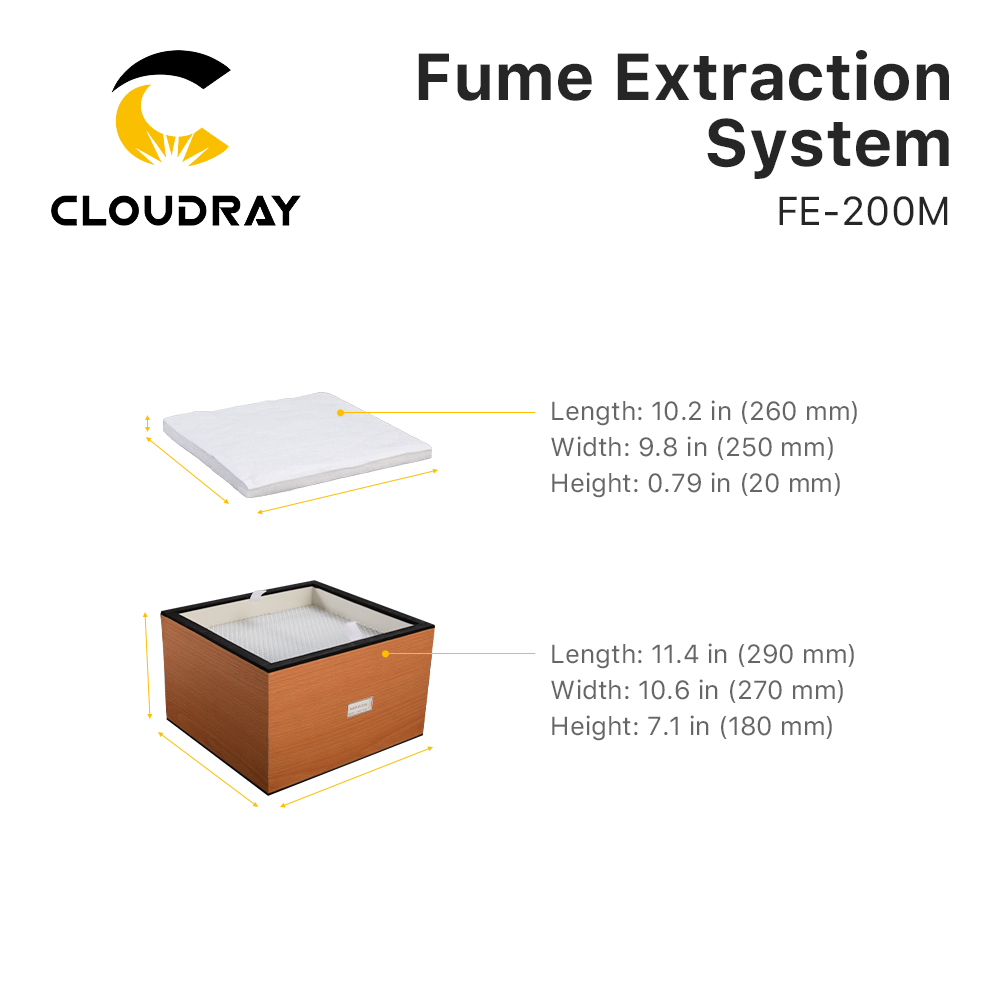 Cloudray Fume Extraction Syste - đánh giá và giá Laser Marking Machine